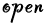 open